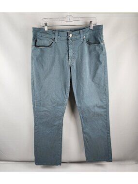 Fidelity Denim Pants Mens 36 Impala Straight Havana Twill Neptune Blue Chino USA